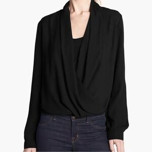 Elodie Black Sheer Blouse